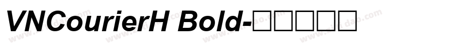 VNCourierH Bold字体转换
